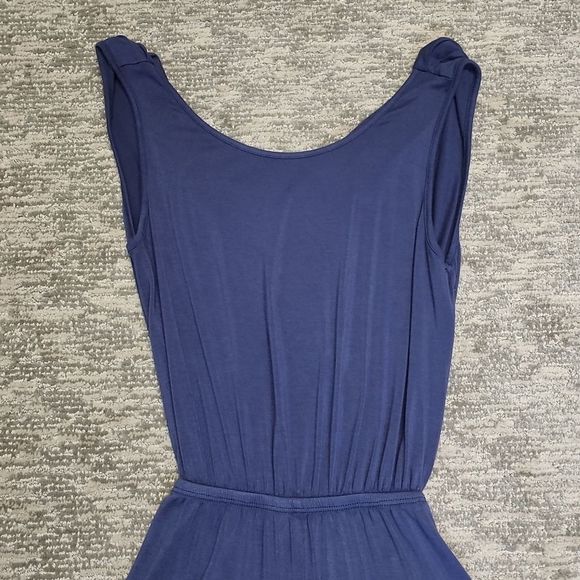 Navy blue shorts romper - Picture 9 of 12